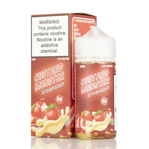 Jam Monster - Custard Monster Strawberry 100ML