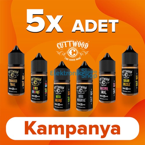 5 Adet CuttWood 30ML Salt Likit Kampanyası