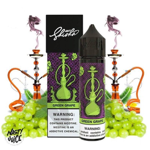 Nasty Juice Shisha Series - Green Grape Premium Likit (60ML)