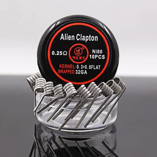 Alien Clapton 10 Adet Ni80 Hazır Sarılı Tel (0.25 oHm)